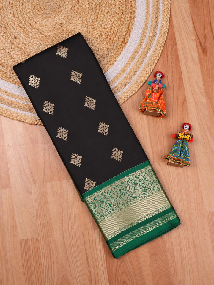 Kokila — Black Art Silk Saree