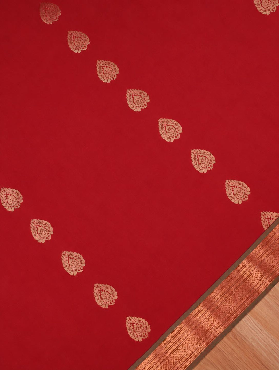 Aishwarya — Rust Red Art Silk Saree