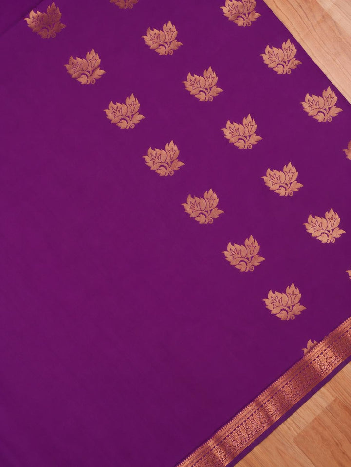 Yazhini — Violet Purple Art Silk Saree