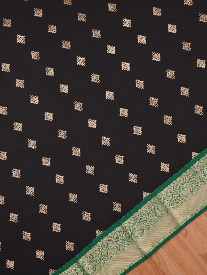Kokila — Black Art Silk Saree
