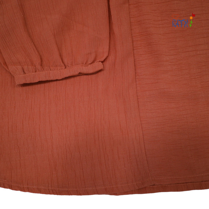 Rayon Embroidered Cotton Kurta Top