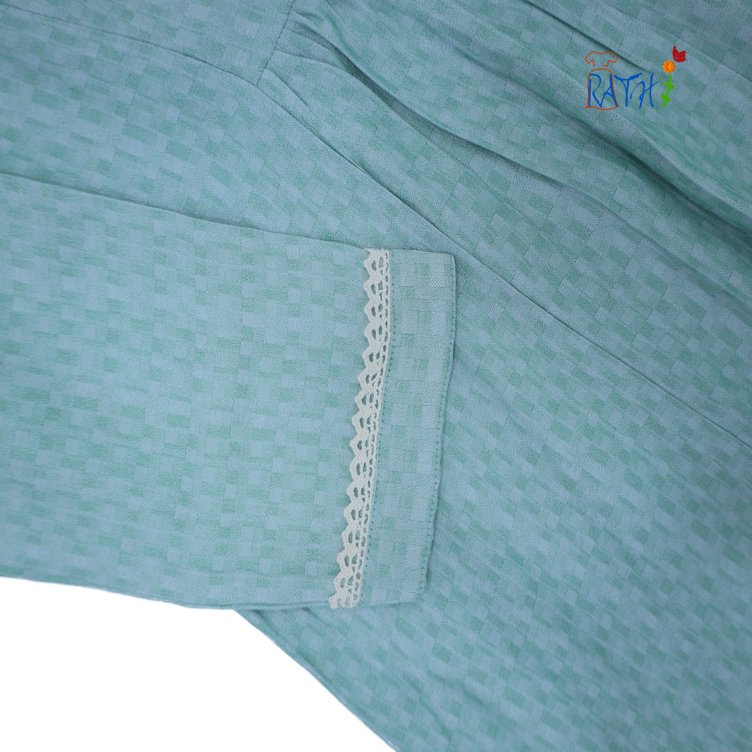 Rayon Embroidered Cotton Kurta Top