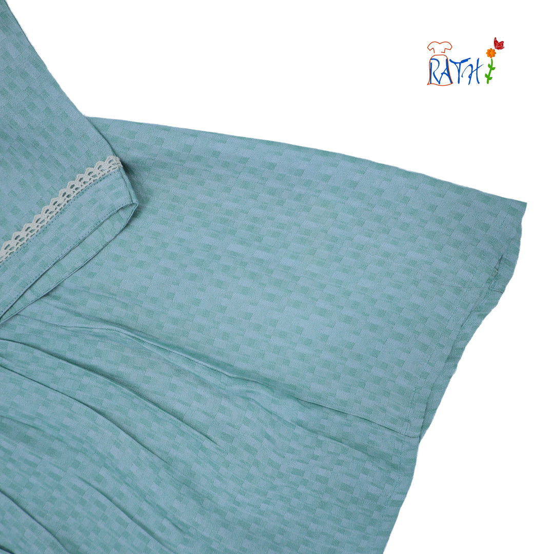Rayon Embroidered Cotton Kurta Top
