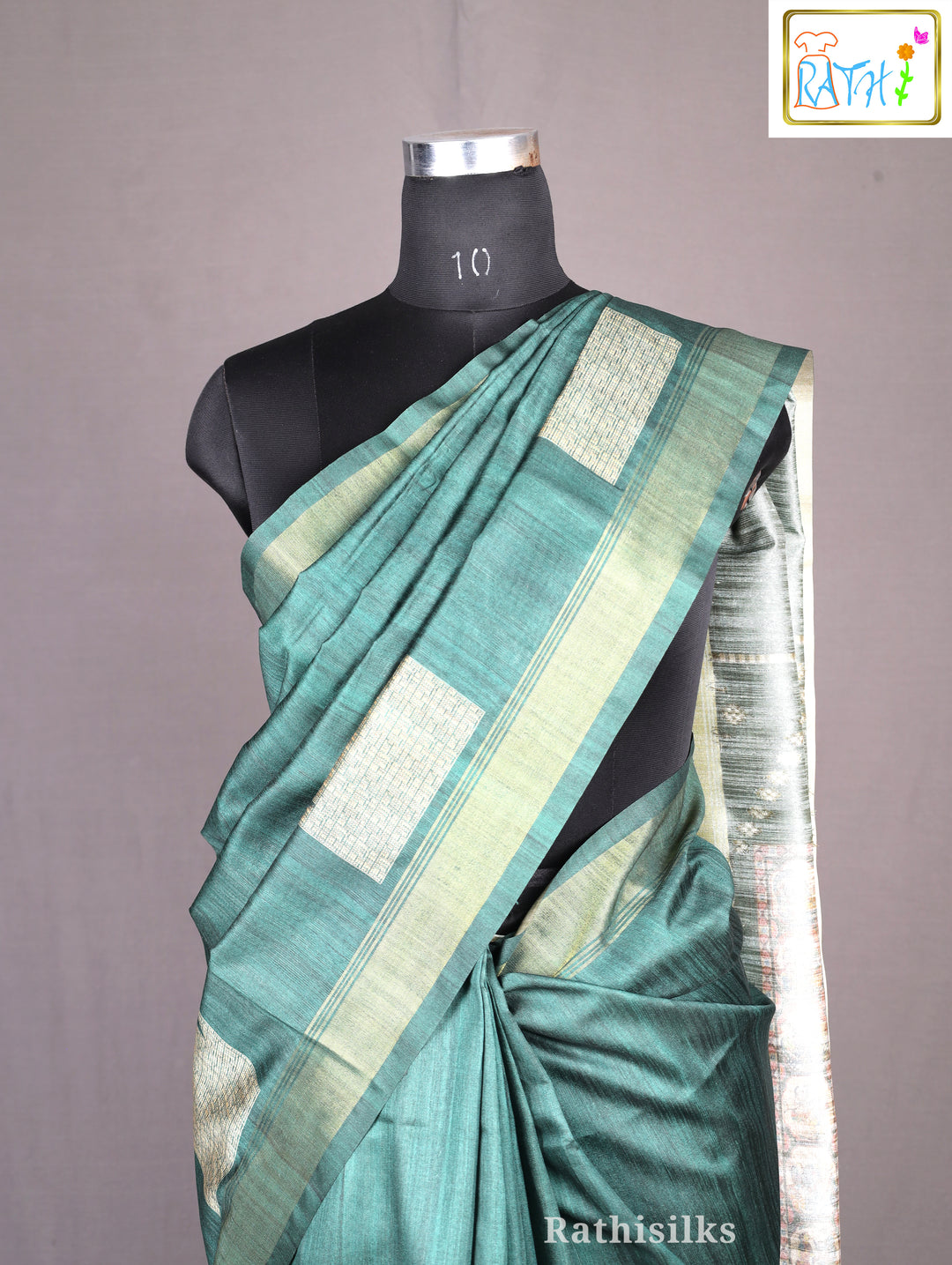 Graceful Green Synthetic Saree