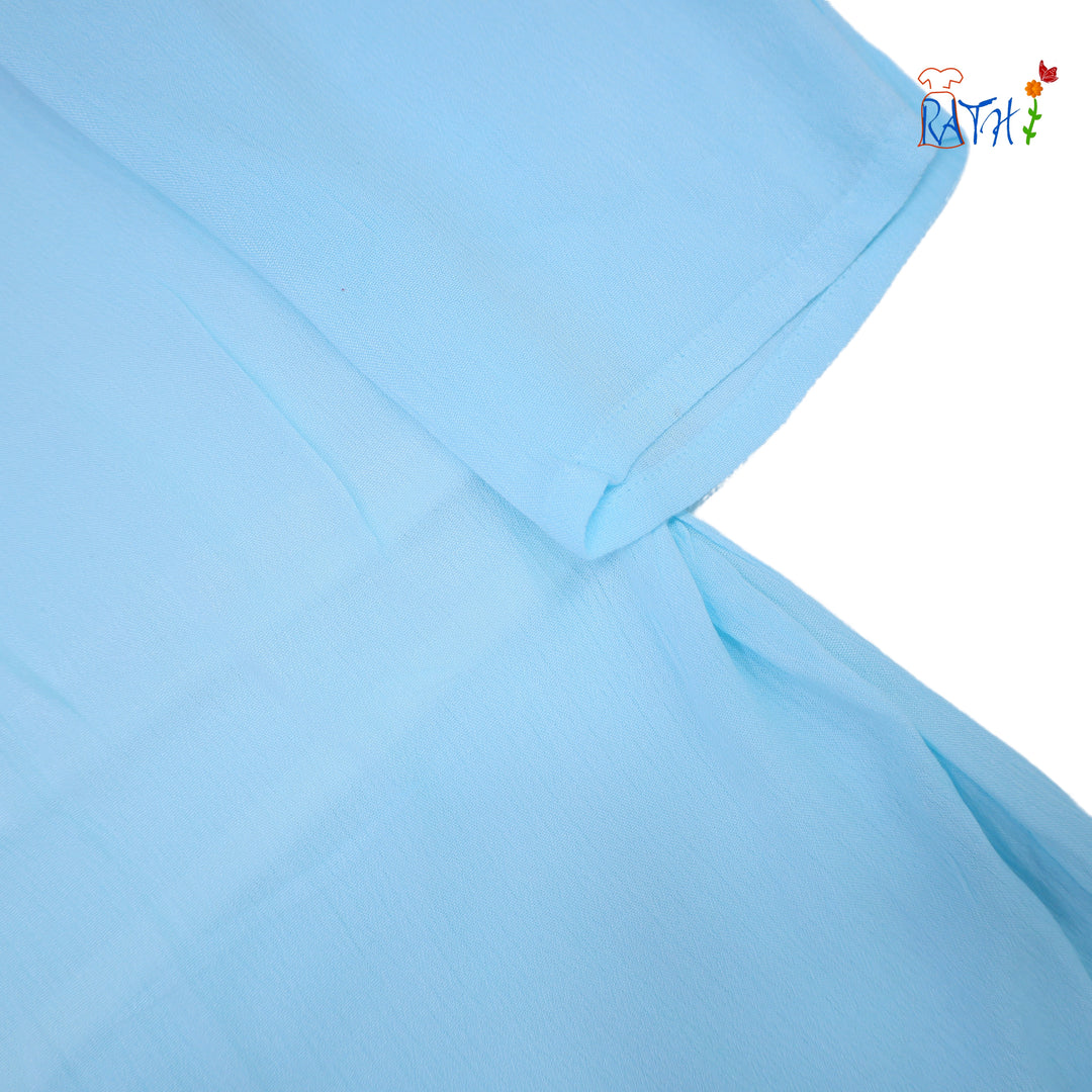 Rayon Embroidered Cotton Kurta Top