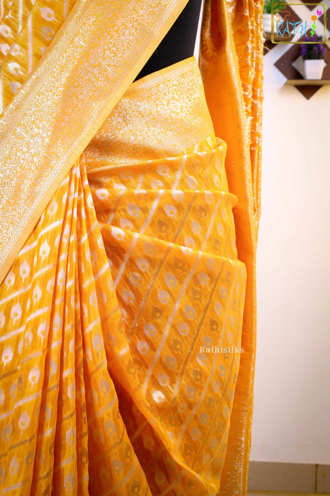 Synthetic Organza Saree