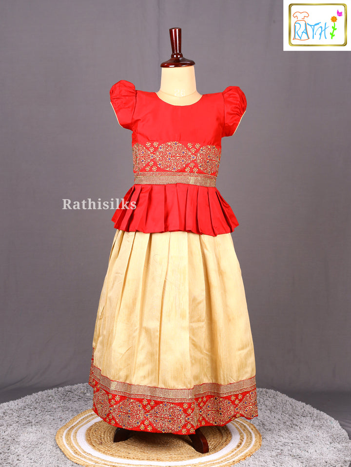 Embroidered Pavadai Set