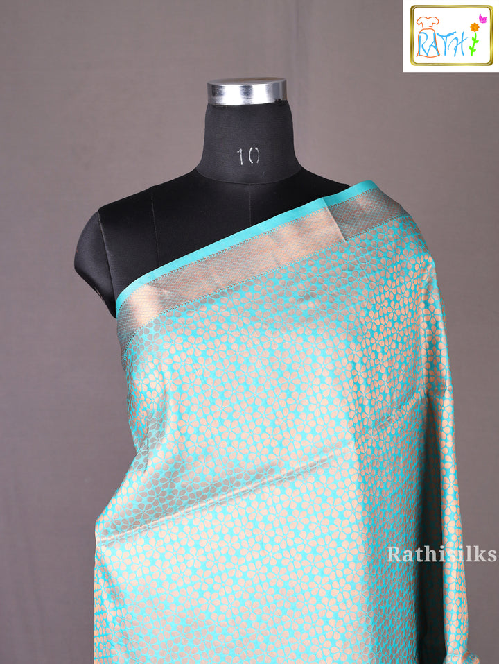 Peach Pink Semi Soft Silk Saree