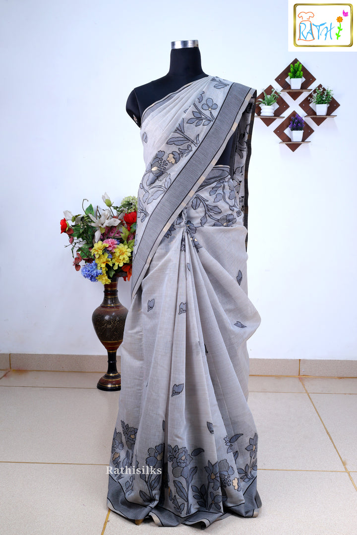 Synthetic Cotton Saree