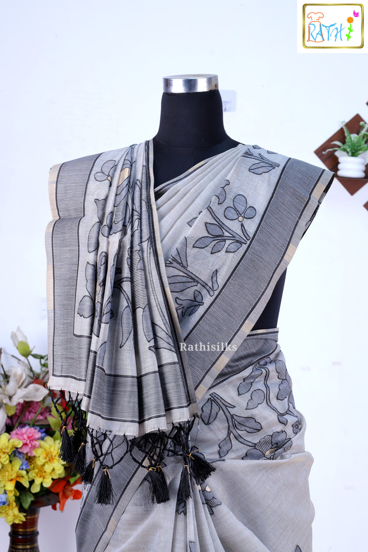 Synthetic Cotton Saree