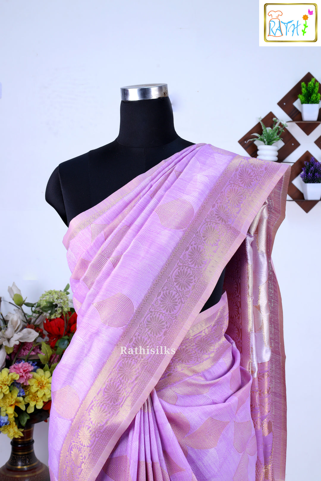 Synthetic Cotton Oreo Saree