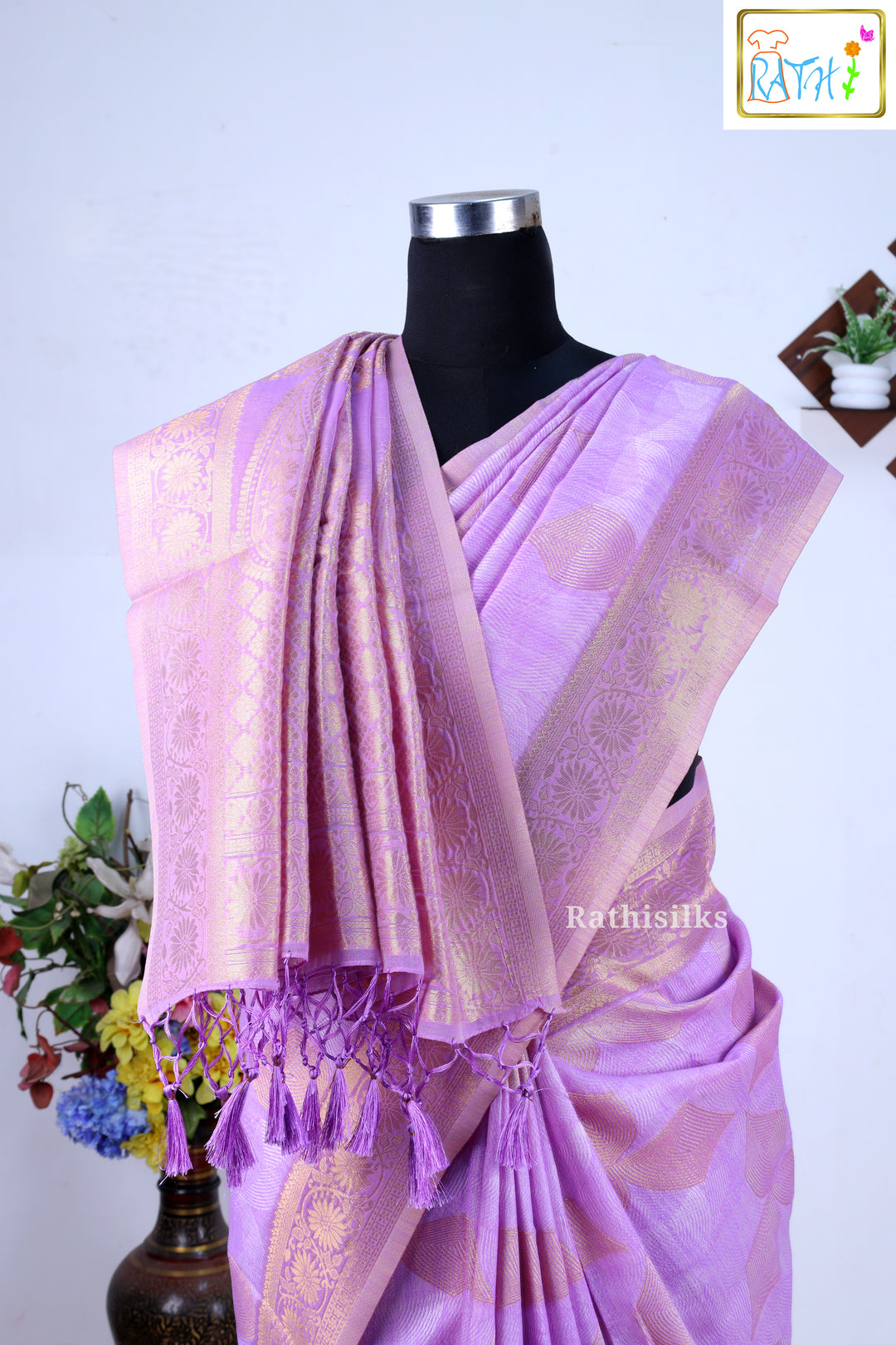 Synthetic Cotton Oreo Saree
