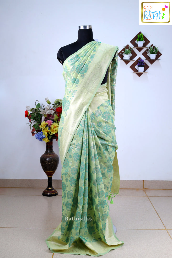 Synthetic Raw Silk Saree