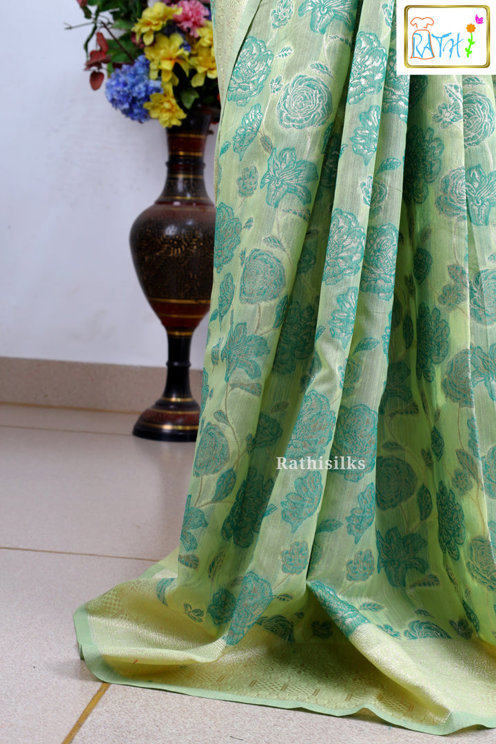 Synthetic Raw Silk Saree