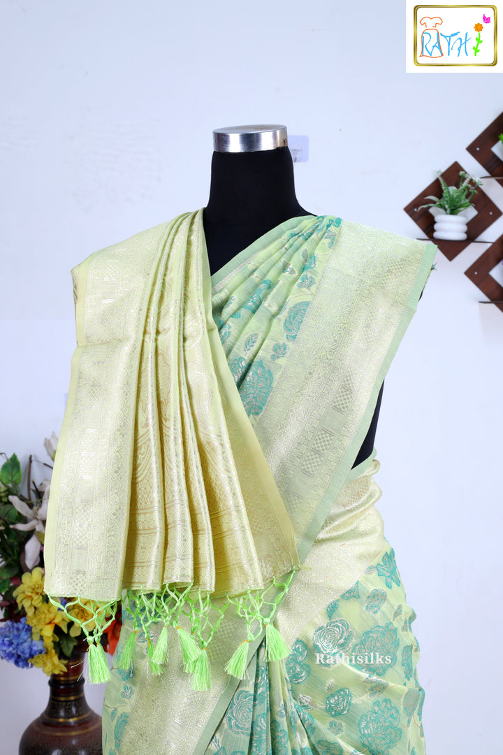 Synthetic Raw Silk Saree