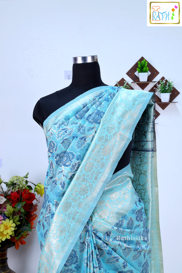 Synthetic Raw Silk Saree
