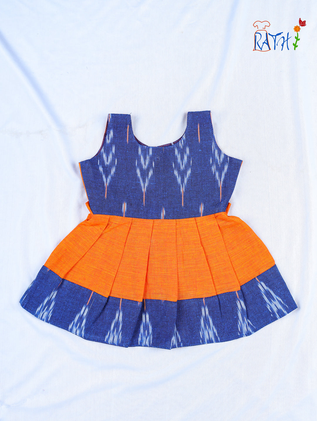 Ikat Cotton Short Frock