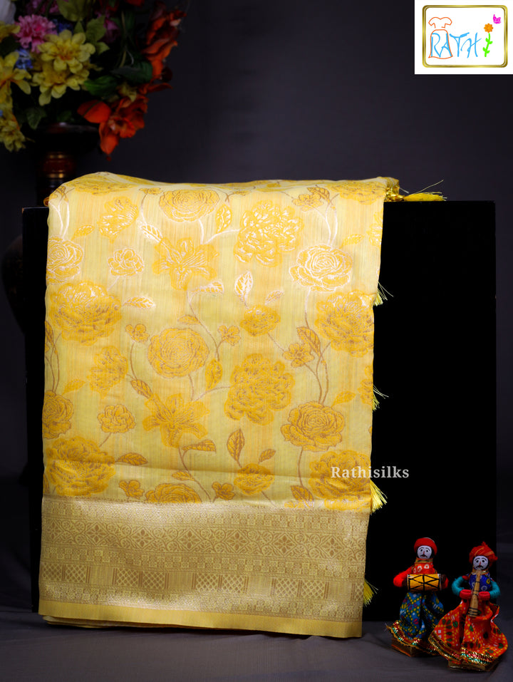 Synthetic Raw Silk Saree