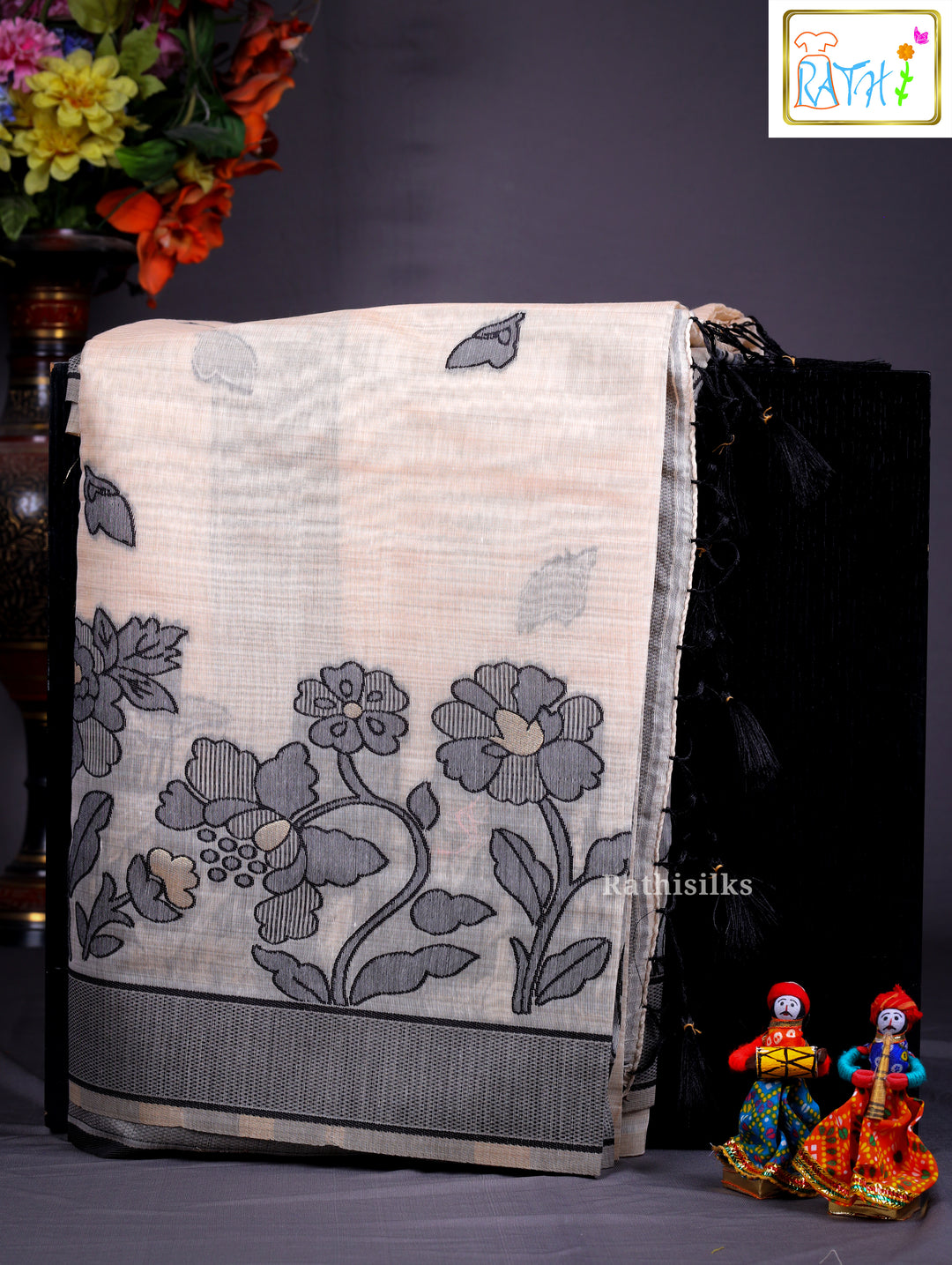 Synthetic Cotton Saree