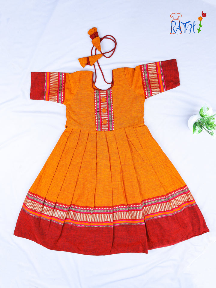 Sunset Glow Mangalagiri Frock