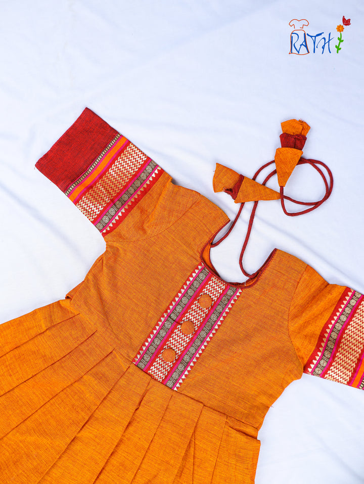 Sunset Glow Mangalagiri Frock