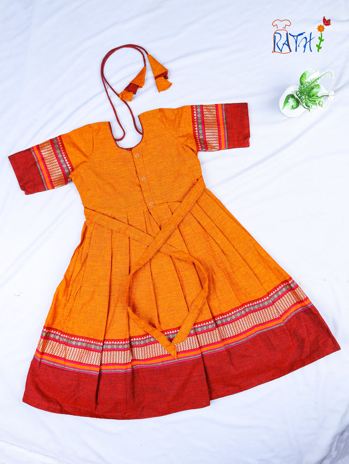 Sunset Glow Mangalagiri Frock