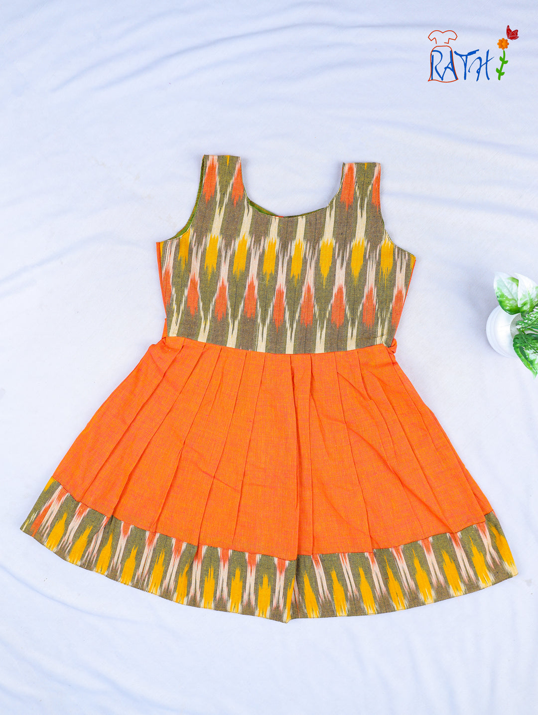 Ikat Charm Mangalagiri Frock