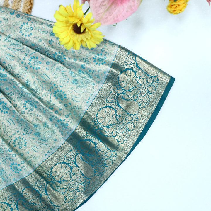 Sara Crop Top Pavadai Set