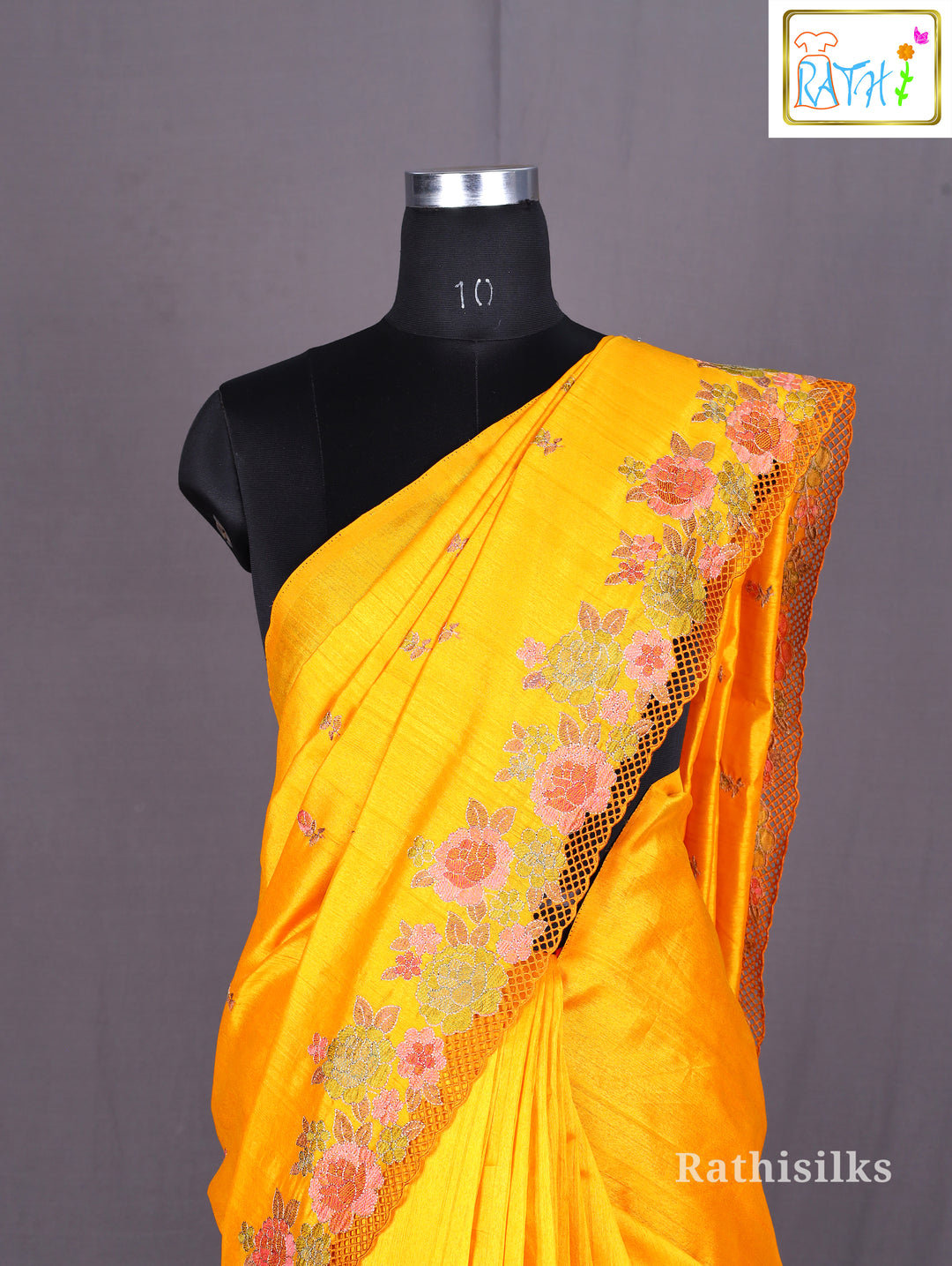 Yellow Cotton Saree
