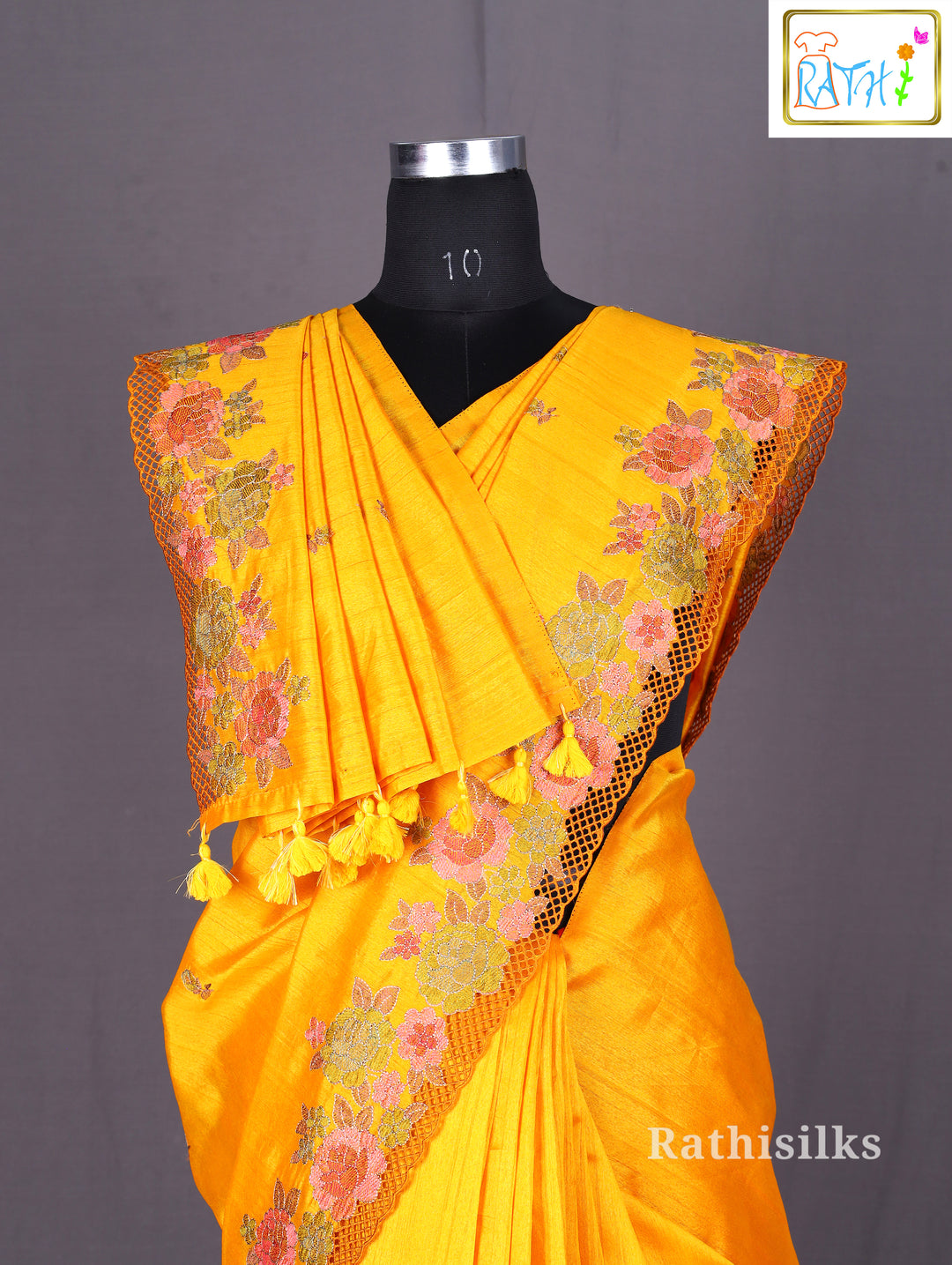 Yellow Cotton Saree