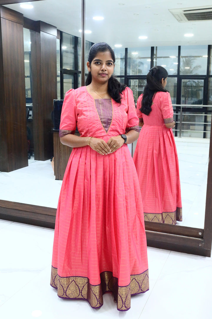 Traditional Tana Korvai Long Gown