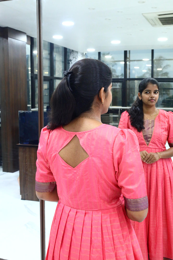 Traditional Tana Korvai Long Gown
