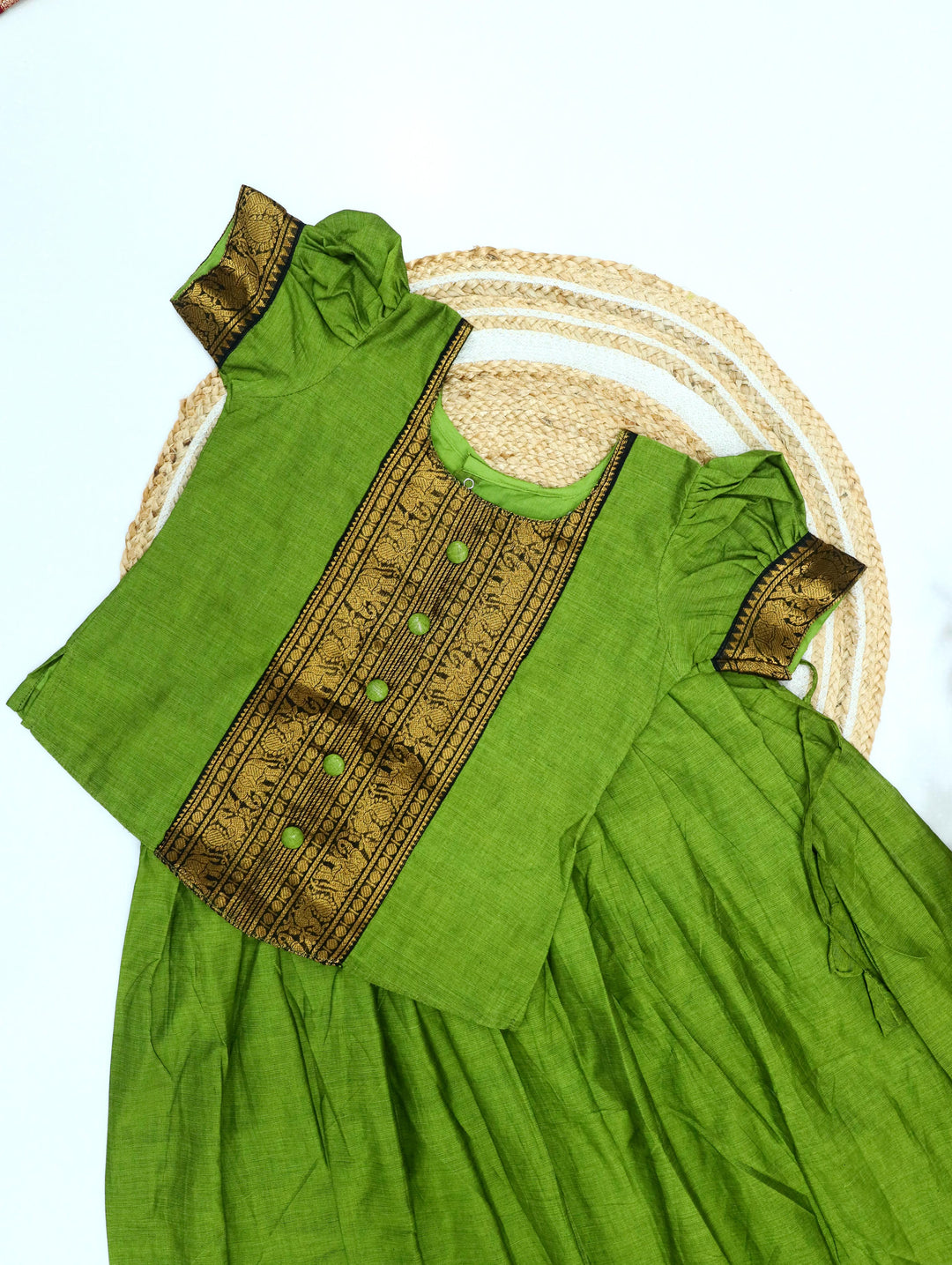 Thari Cotton Pavadai Set