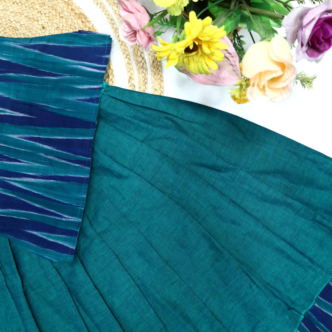 Ikath Cotton Pavadai Set