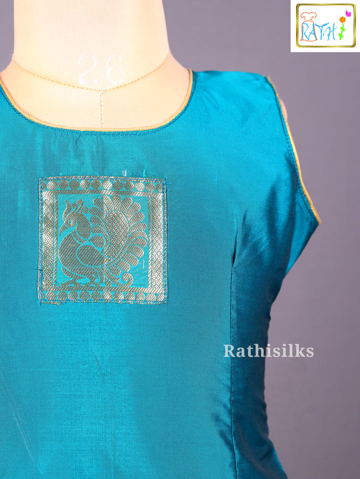 Karishma Top with Art Silk Pavadai Set