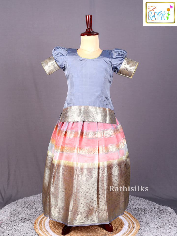 Karishma Top – Art Silk Pavadai Set