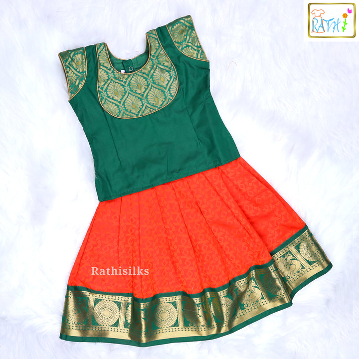 Karishma Top Art Silk Pavadai Set