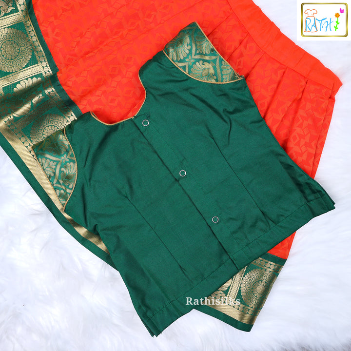 Karishma Top Art Silk Pavadai Set