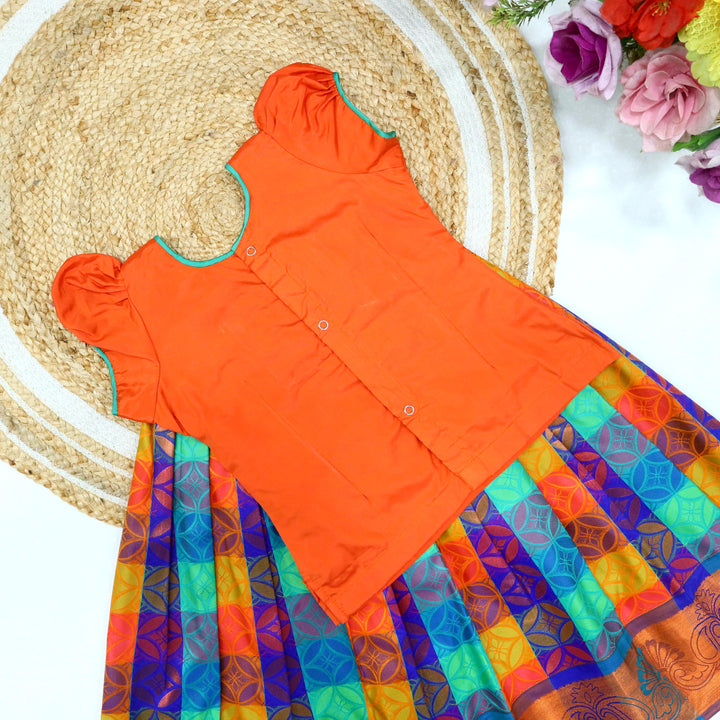 Tana Embossed Pavadai Set