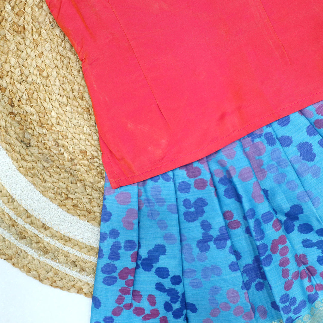 Digital Print SPL Pavadai Set