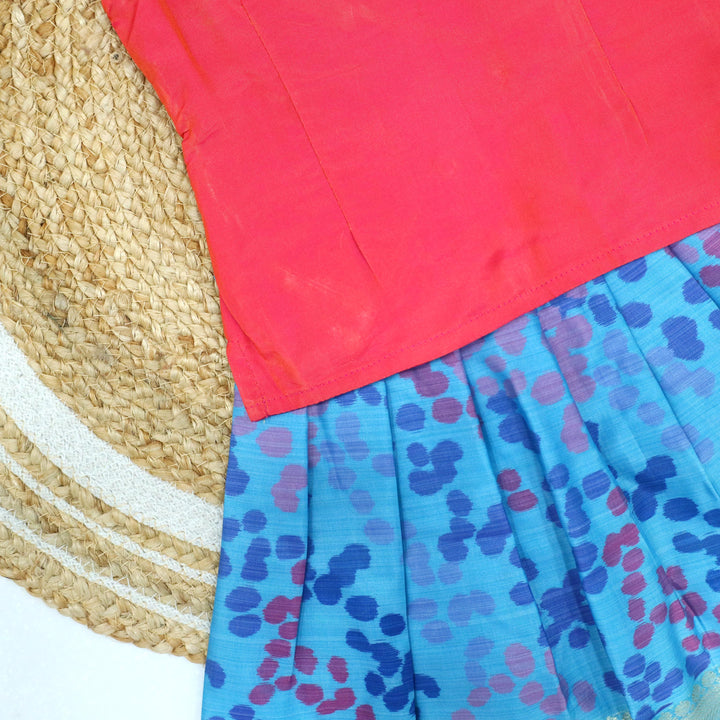 Digital Print SPL Pavadai Set