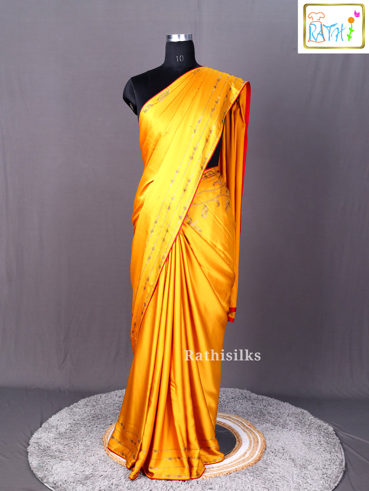 Elegant Satin Finish Saree
