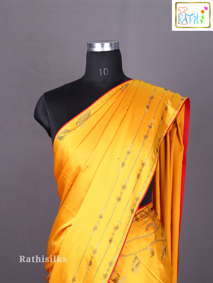 Elegant Satin Finish Saree