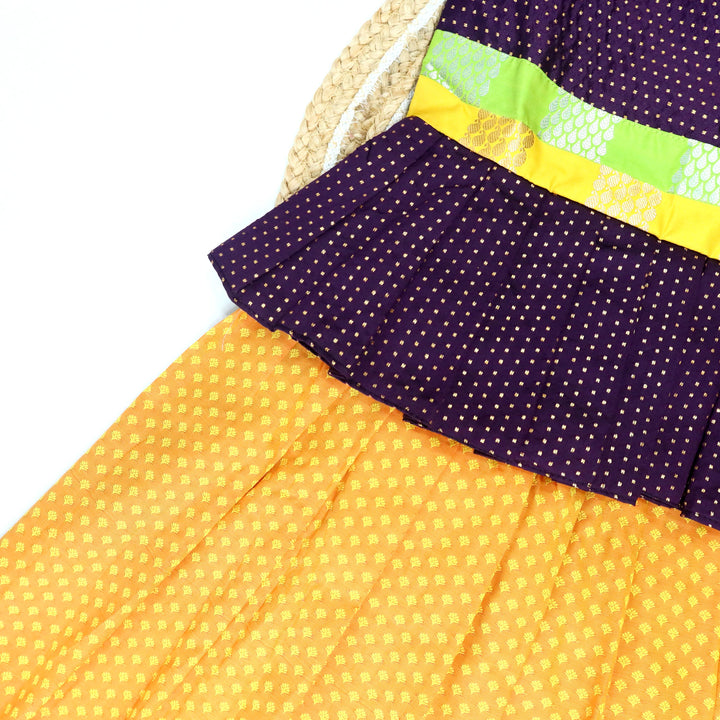 Fancy SJ Frill Pavadai Set
