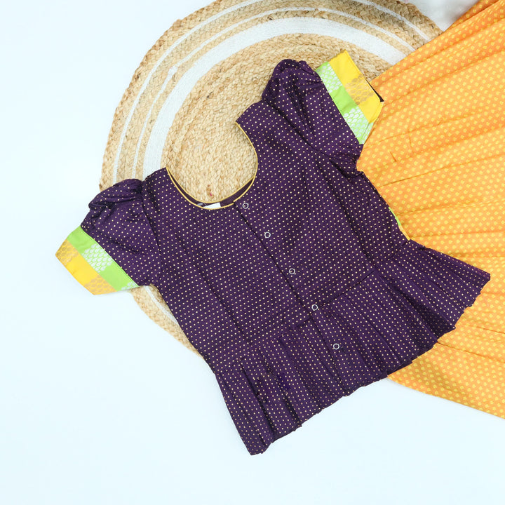 Fancy SJ Frill Pavadai Set