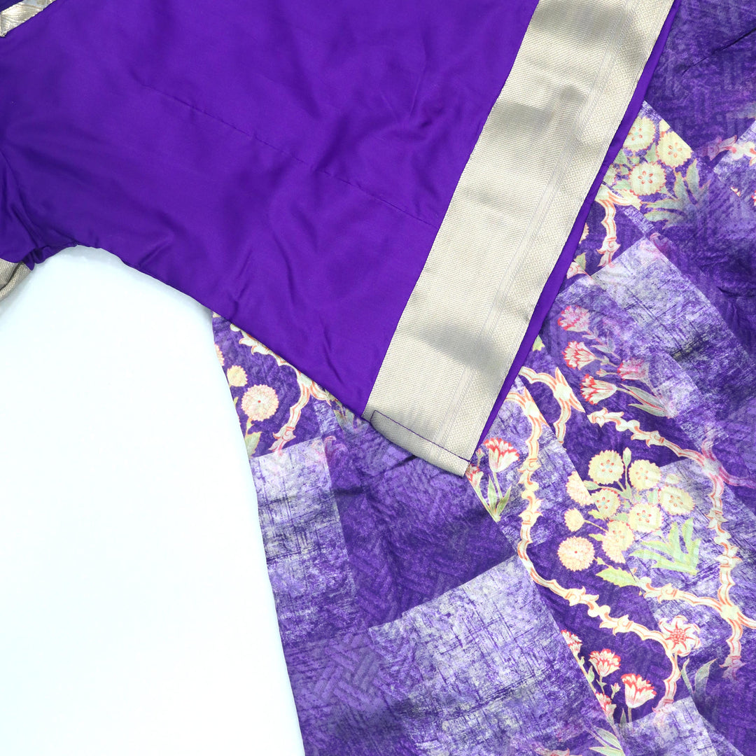 Digital Print Pavadai Set