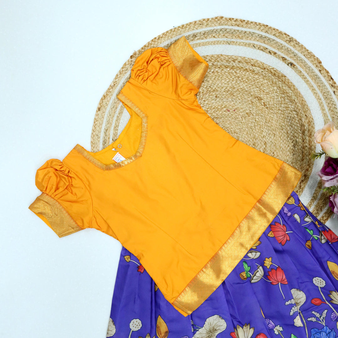 Digital Print Pavadai Set