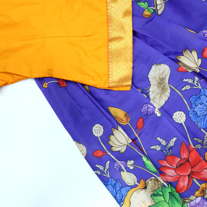 Digital Print Pavadai Set