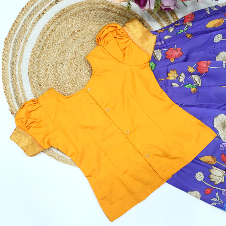 Digital Print Pavadai Set