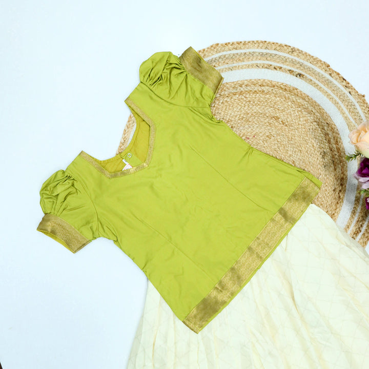 Digital Print Pavadai Set
